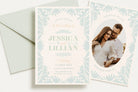 Bessie Wedding Invitation Template .Wedding Invitation .The Sundae Creative
