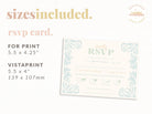 Art Deco Wedding Meal RSVP Card - Bessie - The Sundae Creative