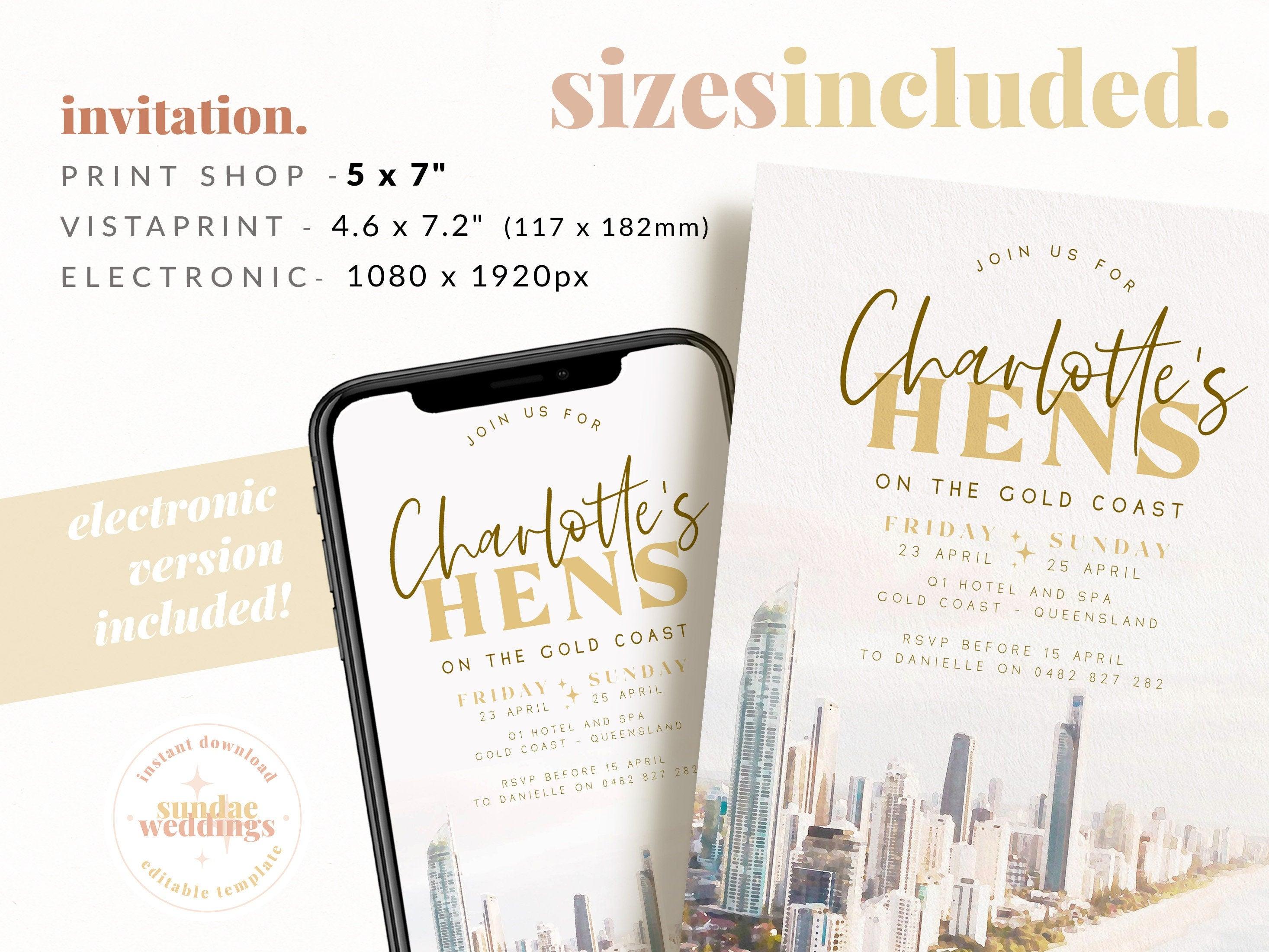 Beach Hens Weekend Invitation - Soriée - The Sundae Creative