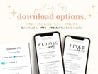 Digital Modern Wedding Itinerary - Bribie - The Sundae Creative