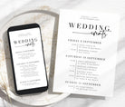 Modern Wedding Itinerary - Bribie - The Sundae Creative