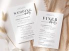 Modern Wedding Itinerary - Bribie - The Sundae Creative