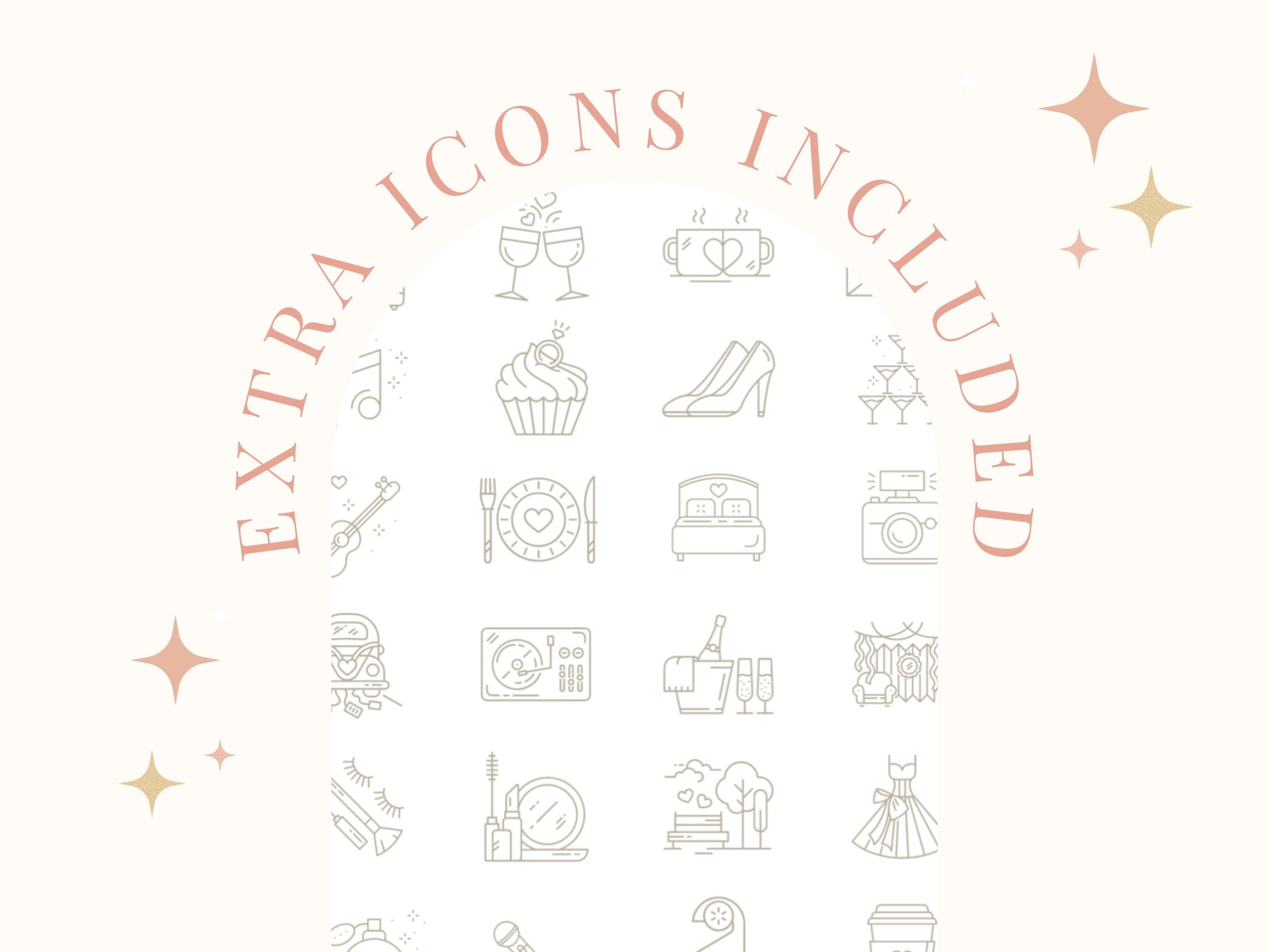 Sofia Wedding Party Details Template - The Sundae Creative