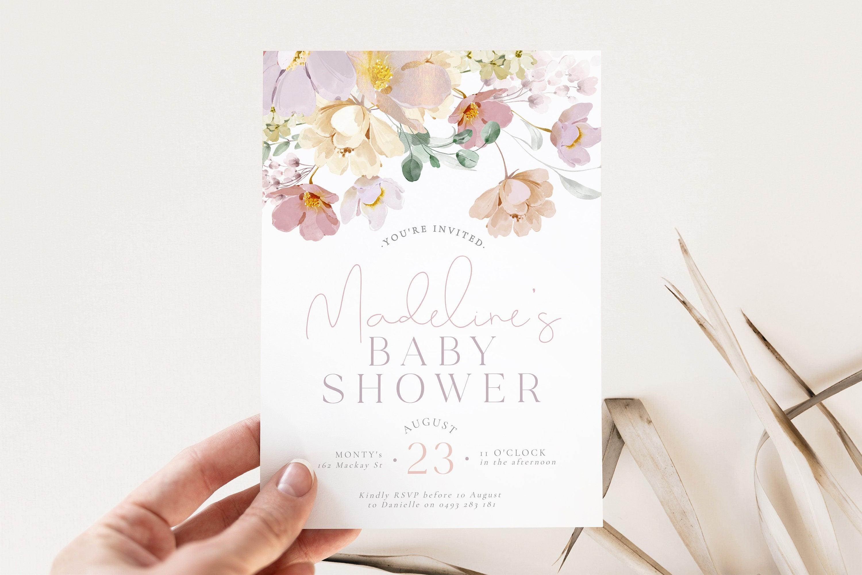 Baby Shower Invitation - Ruby - The Sundae Creative