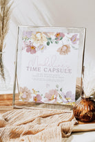 1st Birthday Time Capsule Sign - Ruby - The Sundae Creative