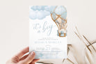 Mairi Blue Baby Shower Invitation - The Sundae Creative