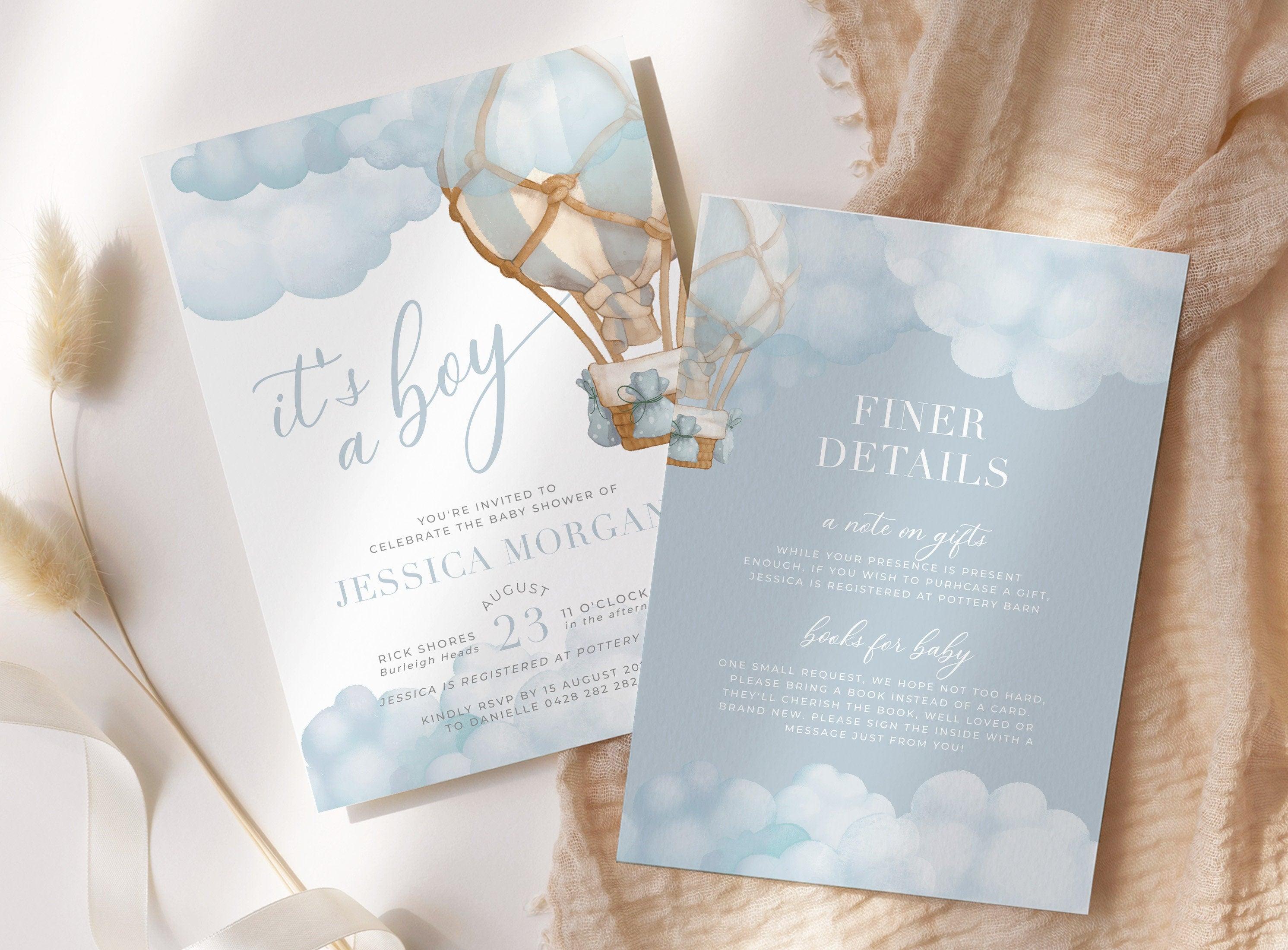 Mairi Digital It's a Boy Shower Invitation - The Sundae Creative