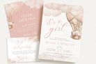 Girl Pink Baby Shower Invitation - Mairi - The Sundae Creative