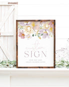 Baby Shower Custom Text Sign Template - Ruby - The Sundae Creative