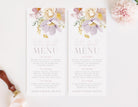 Floral Wedding Menu Template - Ruby - The Sundae Creative