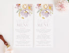 Floral Bridal Shower Menu Template - Ruby - The Sundae Creative