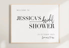 Modern bridal shower welcome sign - Bribie - The Sundae Creative