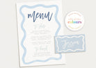 Menu & Placecard Combo - Polly - The Sundae Creative