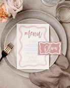 Menu + Placecard Combo - Polly - The Sundae Creative