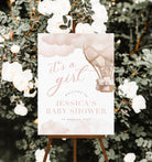 Girl Pink Baby Shower Welcome Sign - Mairi - The Sundae Creative