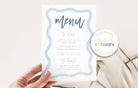 Menu + Placecard Combo - Polly - The Sundae Creative