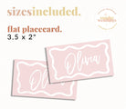 Placecard - Polly - The Sundae Creative