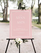 Bella Pink Bridal Shower Welcome Sign - The Sundae Creative