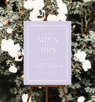 Bella Lilac Bridal Shower Welcome Sign - The Sundae Creative