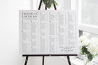 Emerson Alphabetical Seating Chart .Wedding Seating Plan .The Sundae Creative