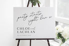 Party Starts Here Wedding Welcome Sign Template Download - The Sundae Creative