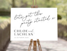 Let's Get This Party Started Wedding Welcome Sign Template - The Sundae Creative