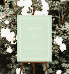 Bella Mint Bridal Shower Welcome Sign - The Sundae Creative