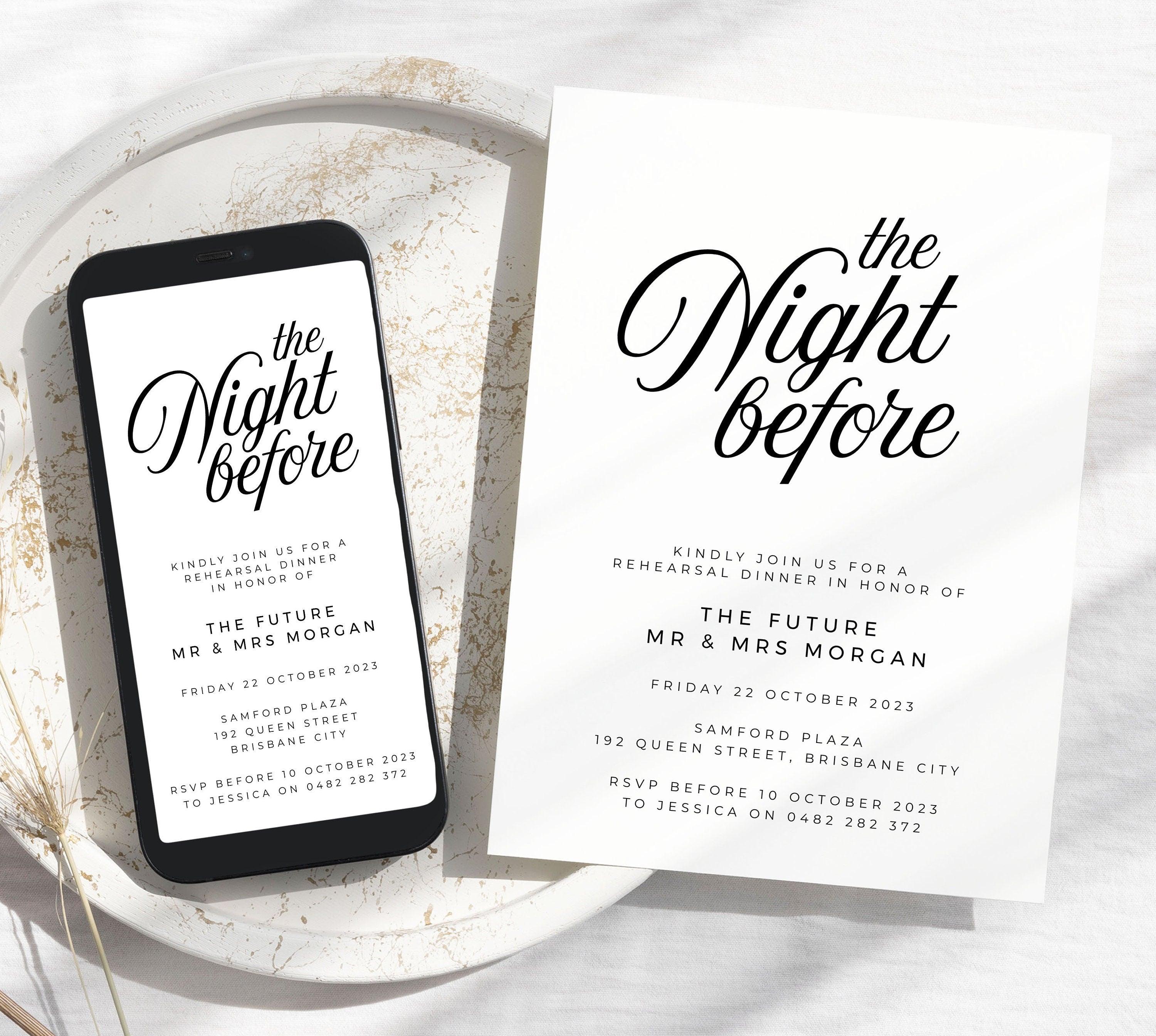 Sofia Digital Rehearsal Dinner Invitation - The Sundae Creative