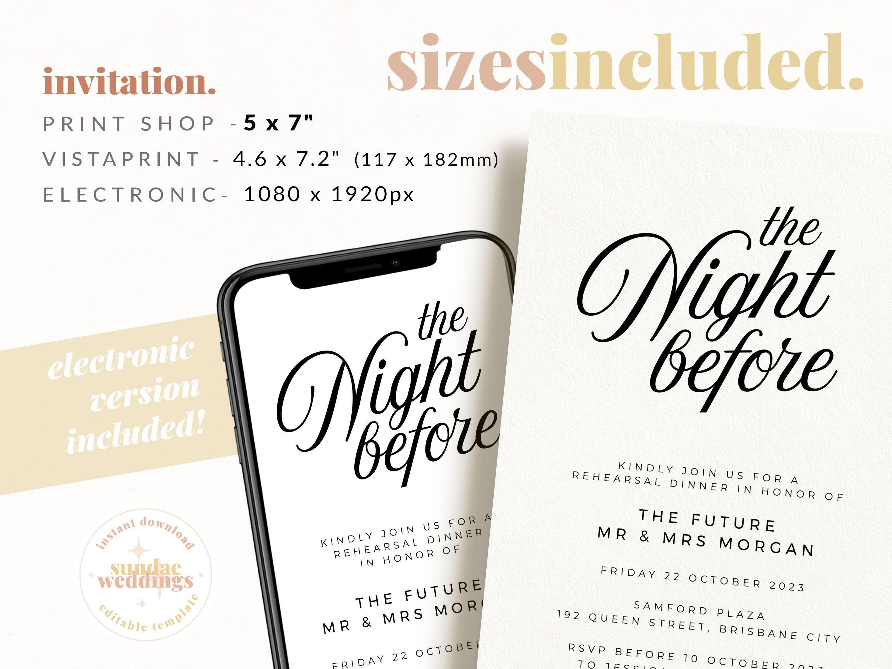 Sofia Wedding Rehearsal Dinner Invite - The Sundae Creative