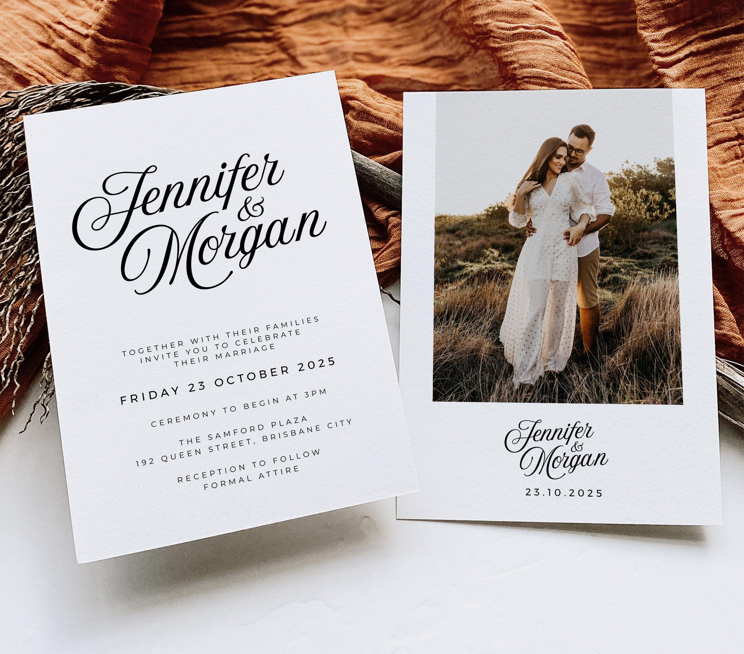 Sofia Wedding Invitation .Wedding Invitation .The Sundae Creative