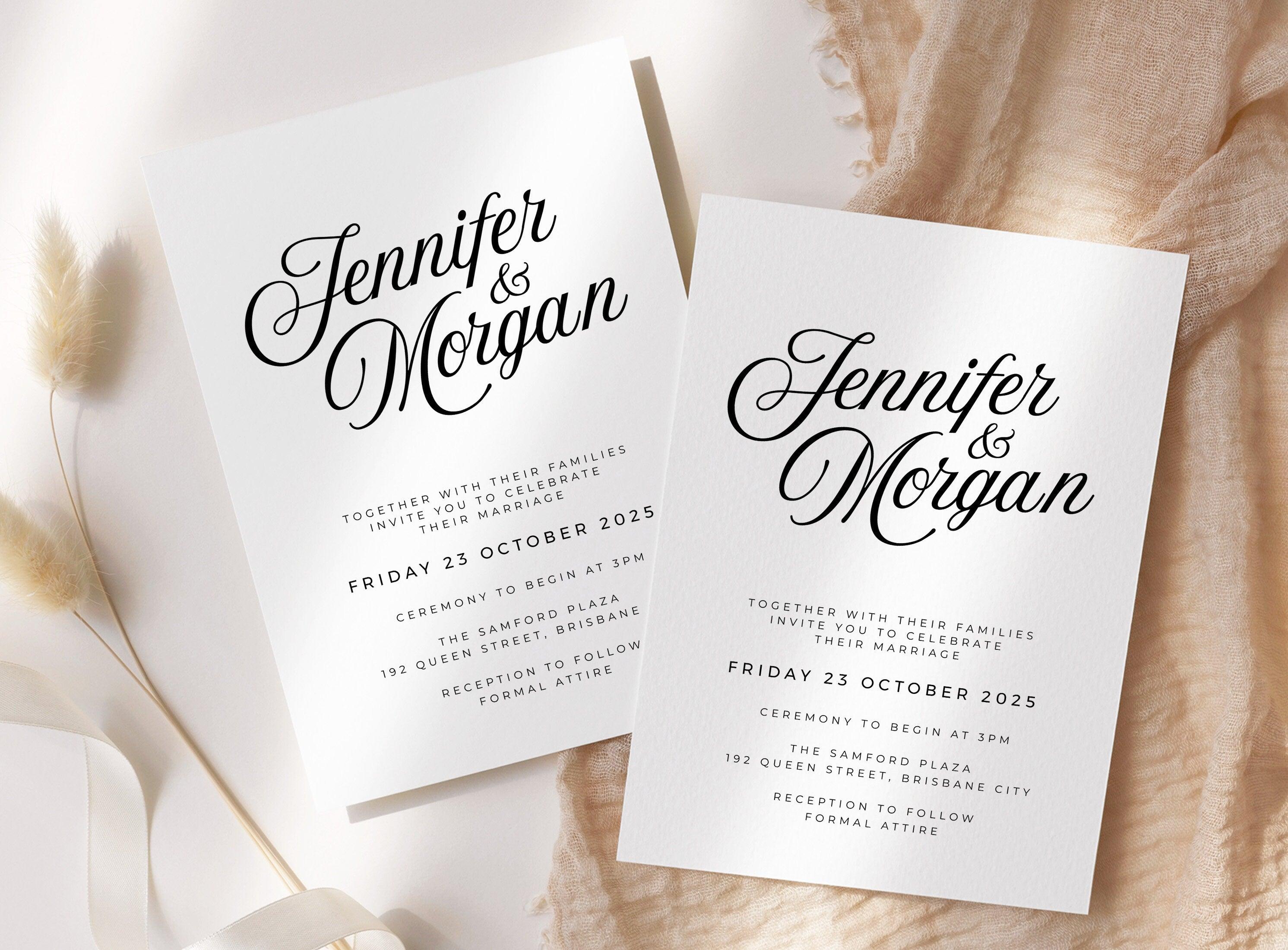 Sofia Wedding Invitation .Wedding Invitation .The Sundae Creative