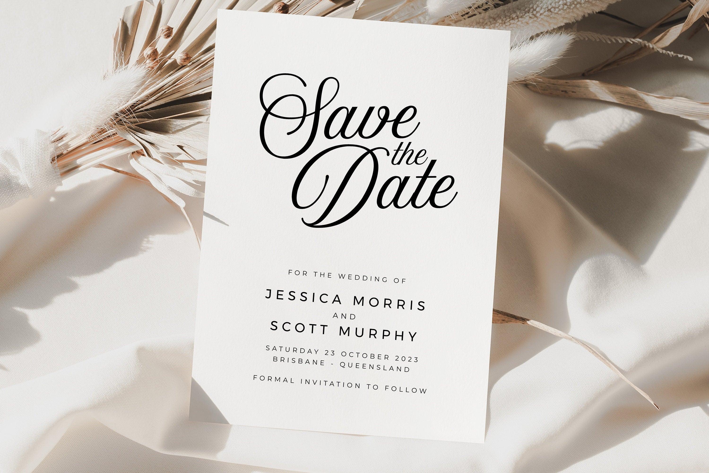 Sofia Photo Wedding Invitation .Wedding Invitation .The Sundae Creative