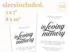 Sofia In Loving Memory Sign Template - The Sundae Creative