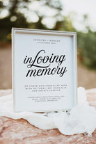 Sofia In Loving Memory Sign Template - The Sundae Creative