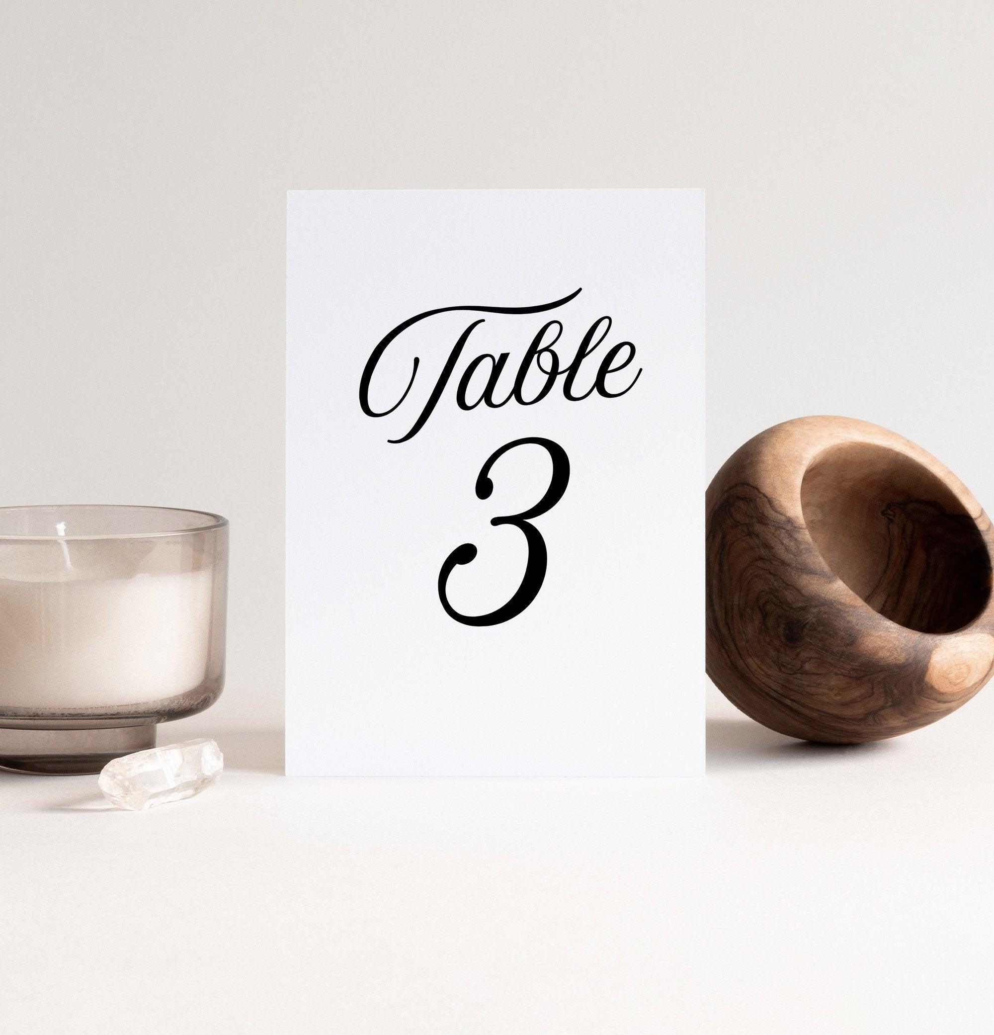 Sofia Modern Table Numbers - The Sundae Creative