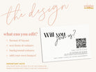 Minimalist Wedding RSVP QR Card - Mirage - The Sundae Creative