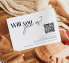 Minimalist Wedding RSVP QR Card - Mirage - The Sundae Creative