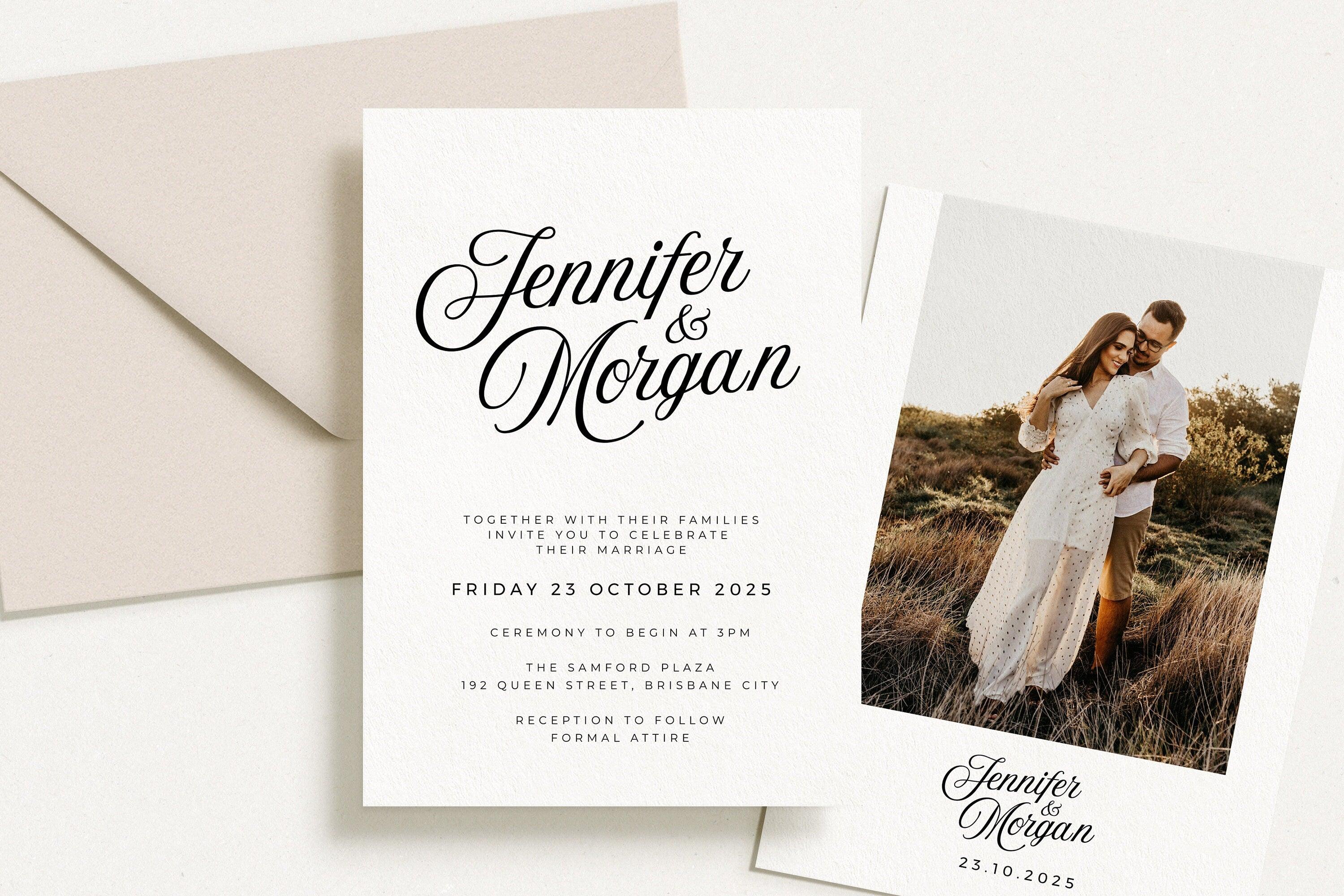 Sofia Wedding Invitation .Wedding Invitation .The Sundae Creative