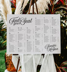 Sofia Wedding Alphabetical Seating Chart - The Sundae Creative