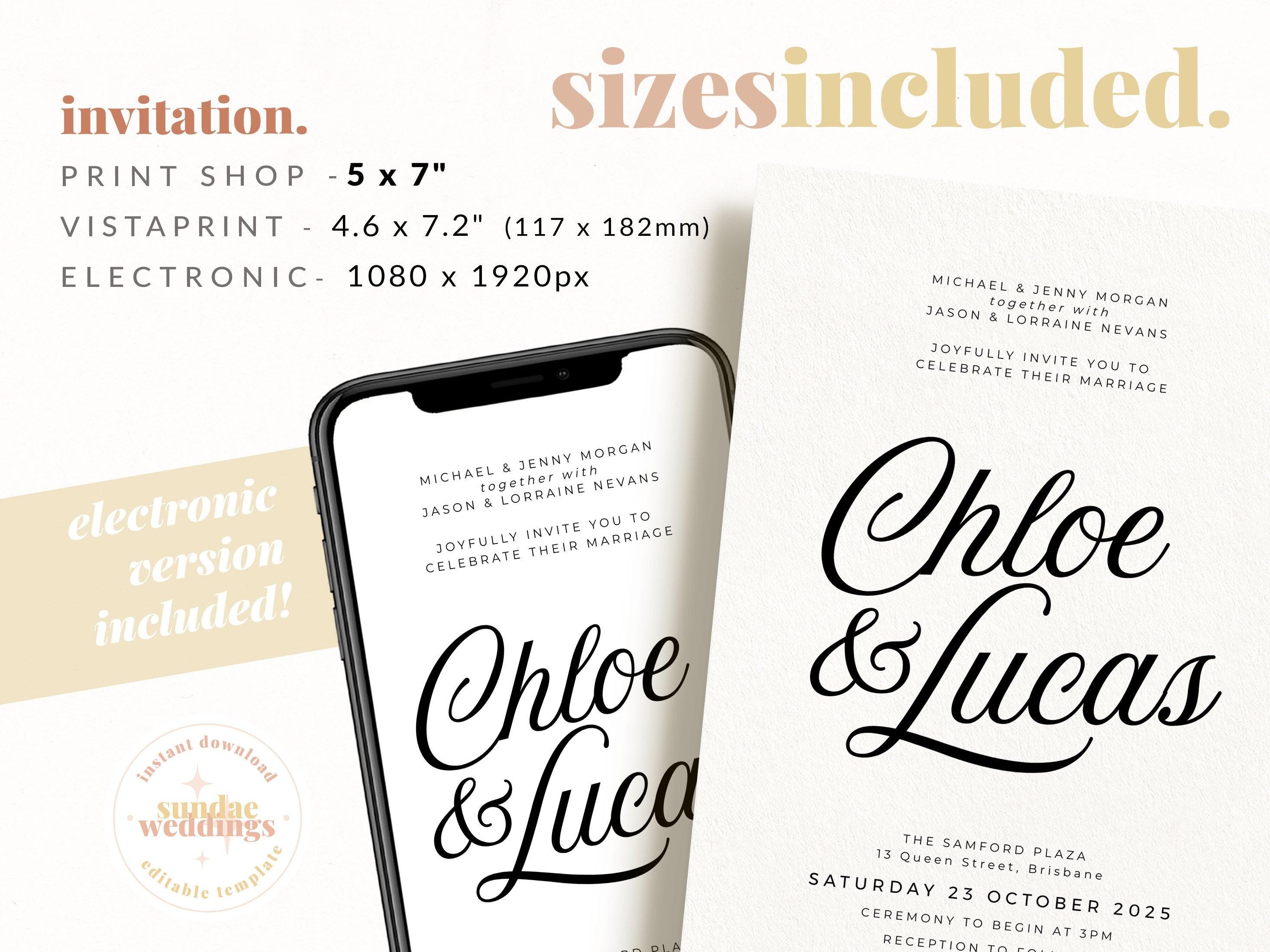 Sofia QR Wedding Invitation .Wedding Invitation .The Sundae Creative