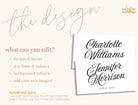 Modern Wedding Place Card Template - Sofia - The Sundae Creative