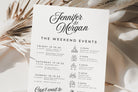 Sofia Modern Wedding Events Card Template - The Sundae Creative