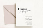 MIRAGE Minimal Wedding Invitation Template, Simple Elegant Wedding Invitation Template, Printable Modern Wedding Invitation, Templett