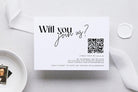 Minimalist Wedding RSVP QR Card - Mirage - The Sundae Creative