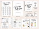 SOFIA Modern Wedding Reception Template Bundle - The Sundae Creative