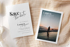 MIRAGE Minimal Save the Date Template - The Sundae Creative