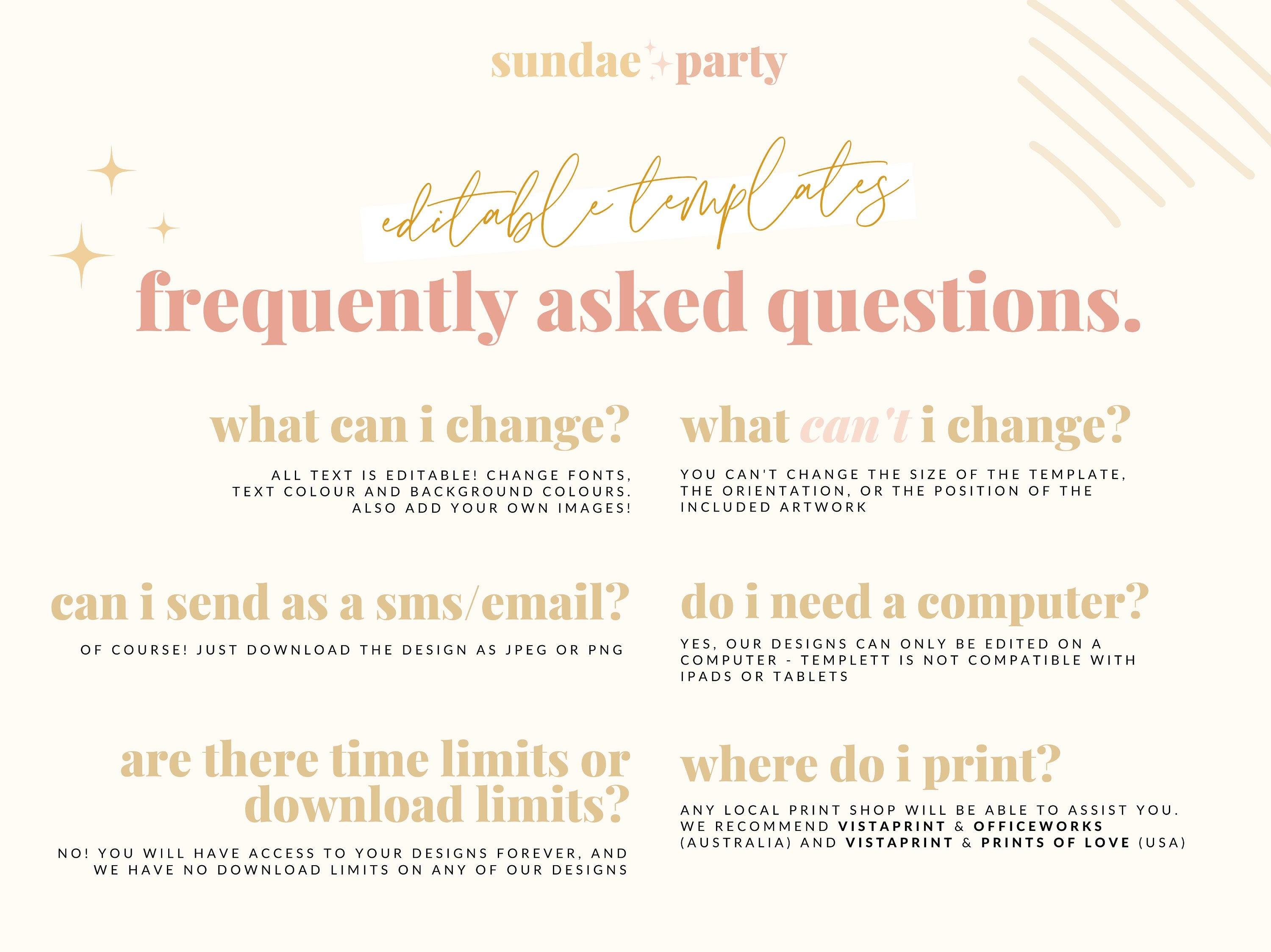 SOFIA Modern Wedding Reception Template Bundle - The Sundae Creative