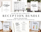 SOFIA Modern Wedding Reception Template Bundle - The Sundae Creative