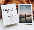 MIRAGE Minimal Save the Date Template - The Sundae Creative