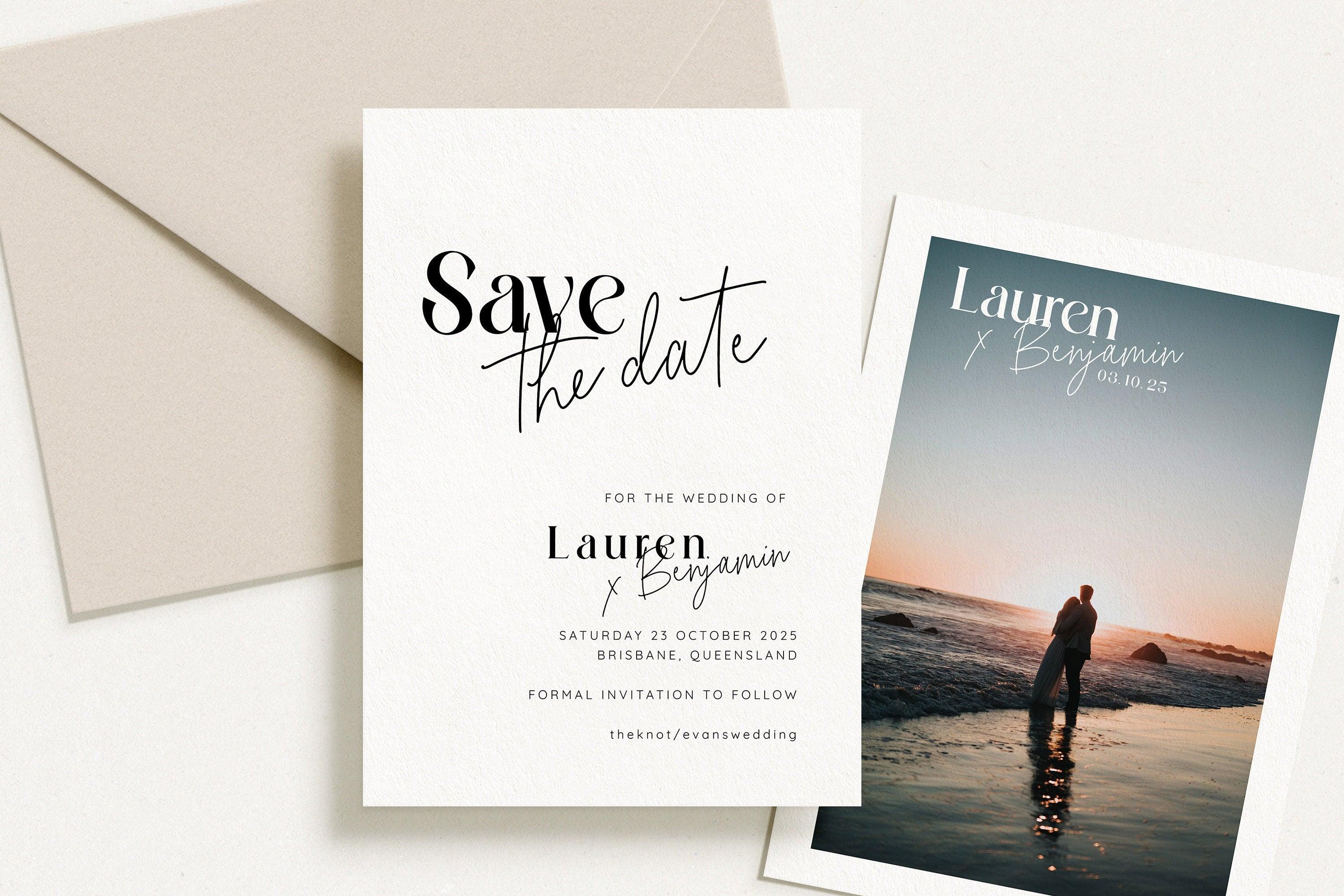 MIRAGE Electronic Save the Date Template - The Sundae Creative